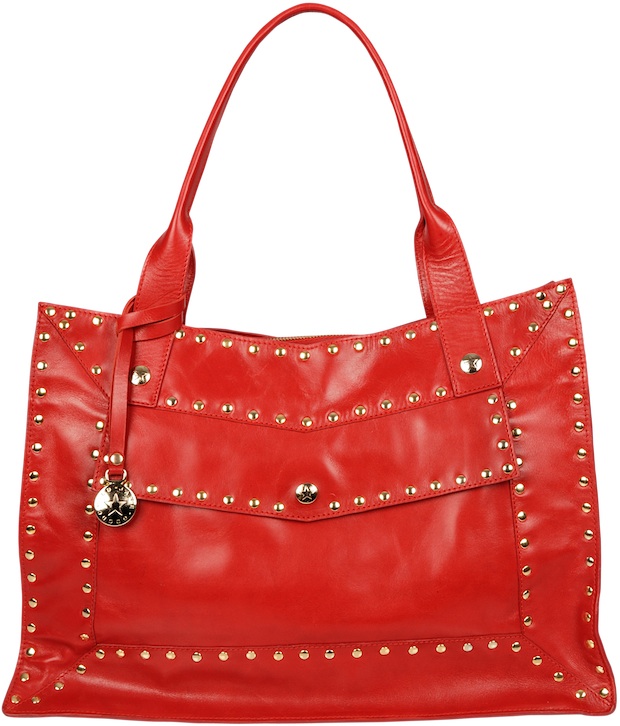 Jane Goodchild Ruby studded Garbo bag