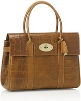 Mulberry Oak Printed Leather Bayswater Bag