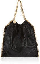 Stella McCartney The Falabella faux brushed-leather shoulder bag