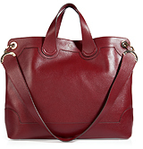 ANYA HINDMARCH Leather Seymour Shopper Tote in Medium Red
