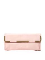 Bottega Veneta Leather East West clutch