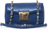 Fendi This blue nappa leather bag is the latest incarnation of Fendi’s famed Baguette. A gold chain strap gives this style a distinctly mid-century feel – perfect with the season’s ladylike separates.