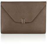 Valextra Isis textured-leather clutch