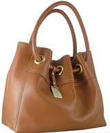 Signy, a distinctive bag in soft tan Italian calf