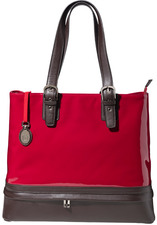 Isla Rule Hannah Laptop Handbag, Red Patent Genuine Leather