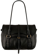 Radley Grosvenor Medium Flapover Shoulder Handbag, Black