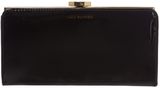 Lulu Guinness Black patent large frame purse, Black