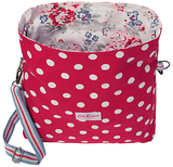 Cath Kidson Reversible Messenger Shoulder Bag, Cranberry