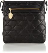 Lulu Guinness Small jamie quilted crossbody bag, Black