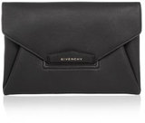 Givenchy Antigona envelope clutch in black grained leather