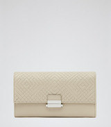 Reiss Quilted leather wallet