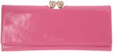 Ted Baker Pink heart flapover clutch, Pink