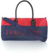 Hackett Large logo duffle bag, Red