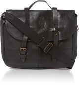 Polo Ralph Lauren Leather messenger bag, Black