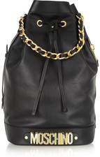 Moschino Oversized leather bucket bag