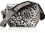 NewbarK Angie leopard-print calf hair shoulder bag