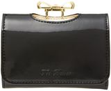Ted Baker Black small crystal bow flapover purse , Flap-over p...