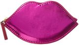 Lulu Guinness Metallic purple coin purse , Coin purses , Leath...