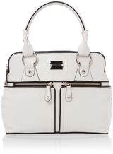 Modalu Pippa white mini tote bag , Tote Bags , Shoulder straps.