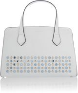 Coccinelle White small tote bag with studs, White
