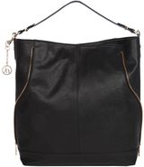Jane Norman Zip detail hobo handbag, Black
