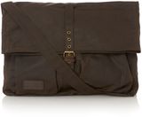 Barbour Stainton waxed messenger bag, Olive