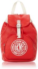 DKNY Canvas logo red backpack, Red