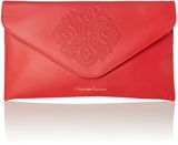 Christian Lacroix RED ENVELOPE CLUTCH, Red