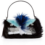 Mink and Python Baguette Bag in Fox