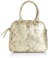Morgan Mock snakeskin metallic bag, Gold