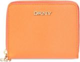 Dkny Saffiano leather wallet Orange