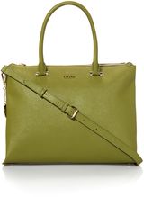 DKNY Saffiano green large tote bag, Green
