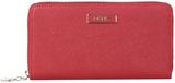 DKNY Saffiano red large boxed zip around , Zip round purses ,...