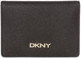 DKNY Saffiano black card holder , Credit card holders , Leather.