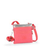 Kipling Alvar small shoulder bag, Pink Metallic