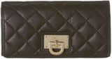 DKNY Black large quilted flapover , Flap-over purses , Large ,...