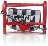 DKNY Saffiano red small rounded crossbody, Red