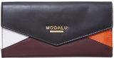 Modalu Logo large multi-coloured orange flap over purse , Flap...