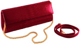 Mel Boteri MTO Glazed Cherry Red Python Leather &#39;Aarti&#39; Cocktail Clutch (GOLD HARDWARE)