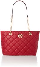 Michael Kors Fulton red quilt tote bag, Red