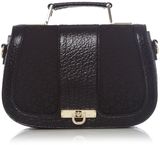 DKNY Frenchgrain satchel bag, Black
