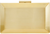 COLLECTION by John Lewis Metal Box Clutch Bag Gold
