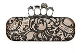 Alexander McQueen Floral Lace Knuckle Duster Clutch