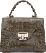 Liliyang Sianna Tote in Olive Croc Effect