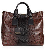 BURBERRY SHOES & ACCESSORIES Embossed Callaghan Leather Tote