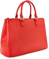 Lulu Guinness Bright Red Polished Leather Large Amelia