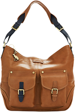 Joules Leycett Leather Shoulder Bag Tan