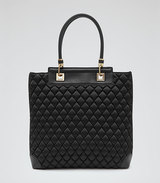 Reiss Gilded quilt tote bag