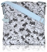 Radley London Cherry Blossom Dog Medium Zip-top Cross Body Bag Light Grey
