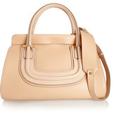 Chloé Everston small ayers-trimmed textured-leather shoulder bag